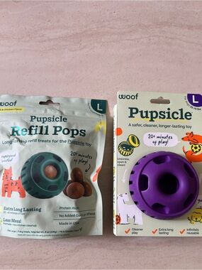 WOOF Pupsicle Treat Dispensing Dog Toy & Treat
